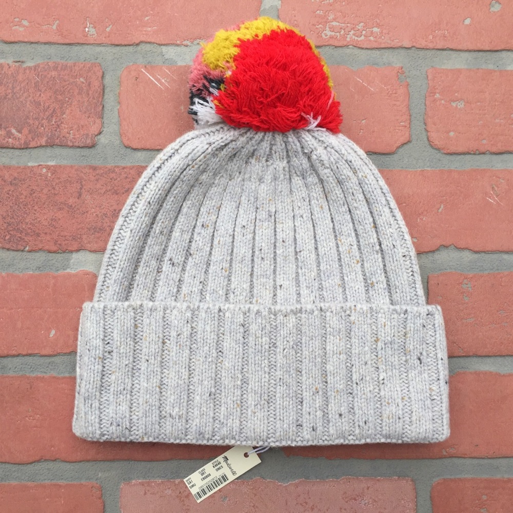 Madewell Pom Pom Beanie - Picture 3 of 6